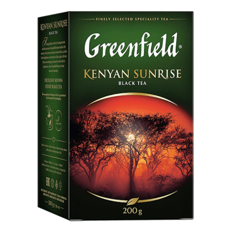 Чай Черный Байховый Кенийский Kenyan Sunrise Greenfield к/у 200г