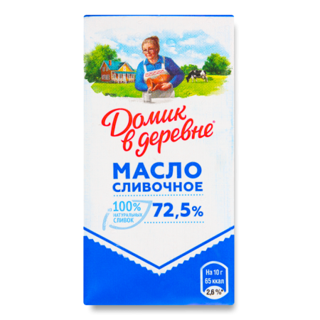 Масло 72.5% Сливочное Домик в Деревне м/у 180г
