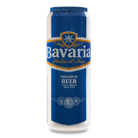 Пиво 0.45л 4.9% Светлое Пастеризованное Bavaria ж/б