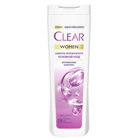 Шампунь Clear д/женщин Основной Уход Витамин Комплекс 380мл фл