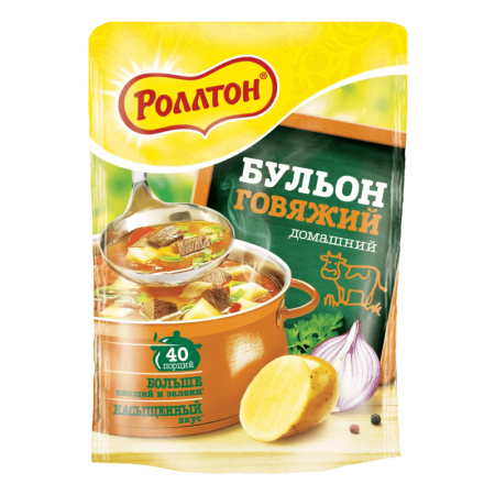 Бульон Роллтон Домашний Говядина 90гр Саше