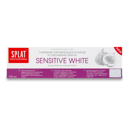 Паста Зубная Splat Sensitive White 100мл Кор