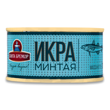 Икра Минтая Люкс Санта Бремор ж/б 130г