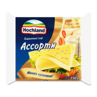 Сыр Плавленый 45% Ломтевой Ассорти Hochland м/у 150г Сыр Плавленый 45% Ломтевой Ассорти Hochland м/у 150г