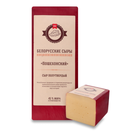 Сыр Белорусские Сыры Пошехонский 45% кг Сыр Белорусские Сыры Пошехонский 45% кг