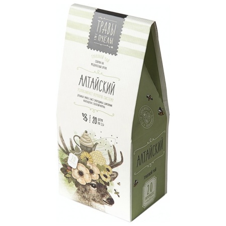 Чай Травы и Пчелы Алтайский Травяной 20 Пирамидок 30гр Кор