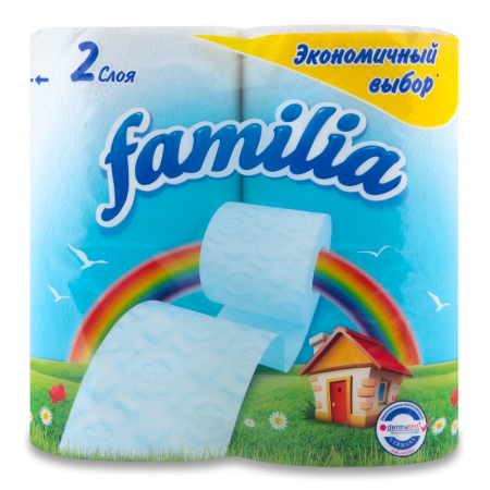 Бумага Туалетная Familia 2-слойная 4шт гр/уп