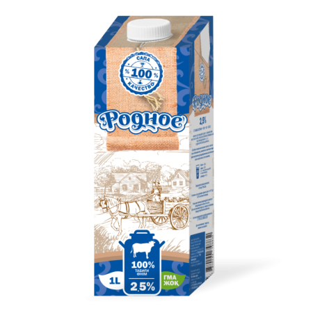 Продукт Молокосодержащий Родное 2.5% 1л Tba