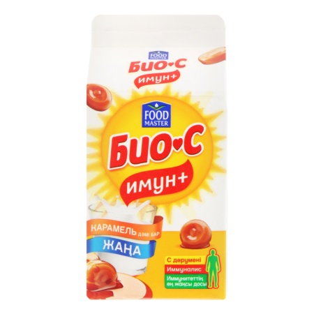Биойогурт Питьевой био-с имун+ Карамель 3,2% 450гр Trx