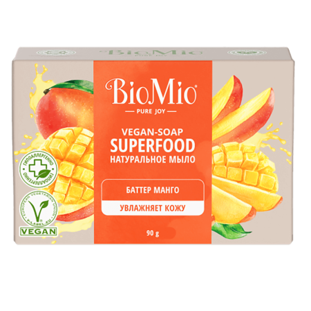 Мыло Biomio Натуральное Баттер Манго 90гр Кор