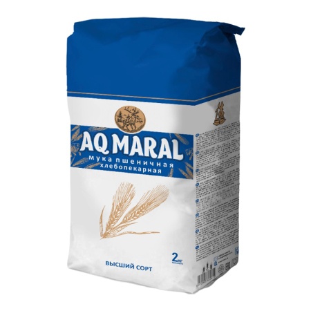 Мука aq Maral Пшеничная 2кг стаб/б