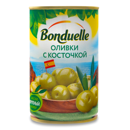 Оливки с Косточкой Bonduelle ж/б 300г