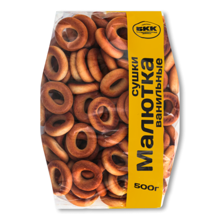 Сушки Ванильные Малютка Бкк м/у 500г