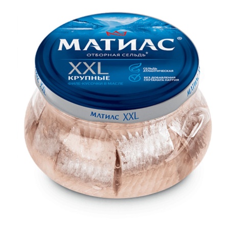 Сельдь Матиас Филе Деликатесное Xxl Кусочками 260гр с/б
