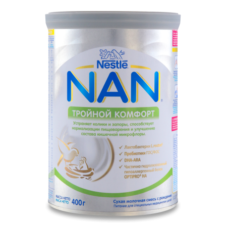 Смесь Nestle Nan Тройной Комфорт 400гр ж/б